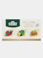 Набор чая в подарочной упаковке "Ahmad Tea" Healthy&Tasty,  пакетики с ярлычками 3 пачки