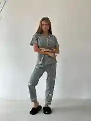 Зеленый пижама женская