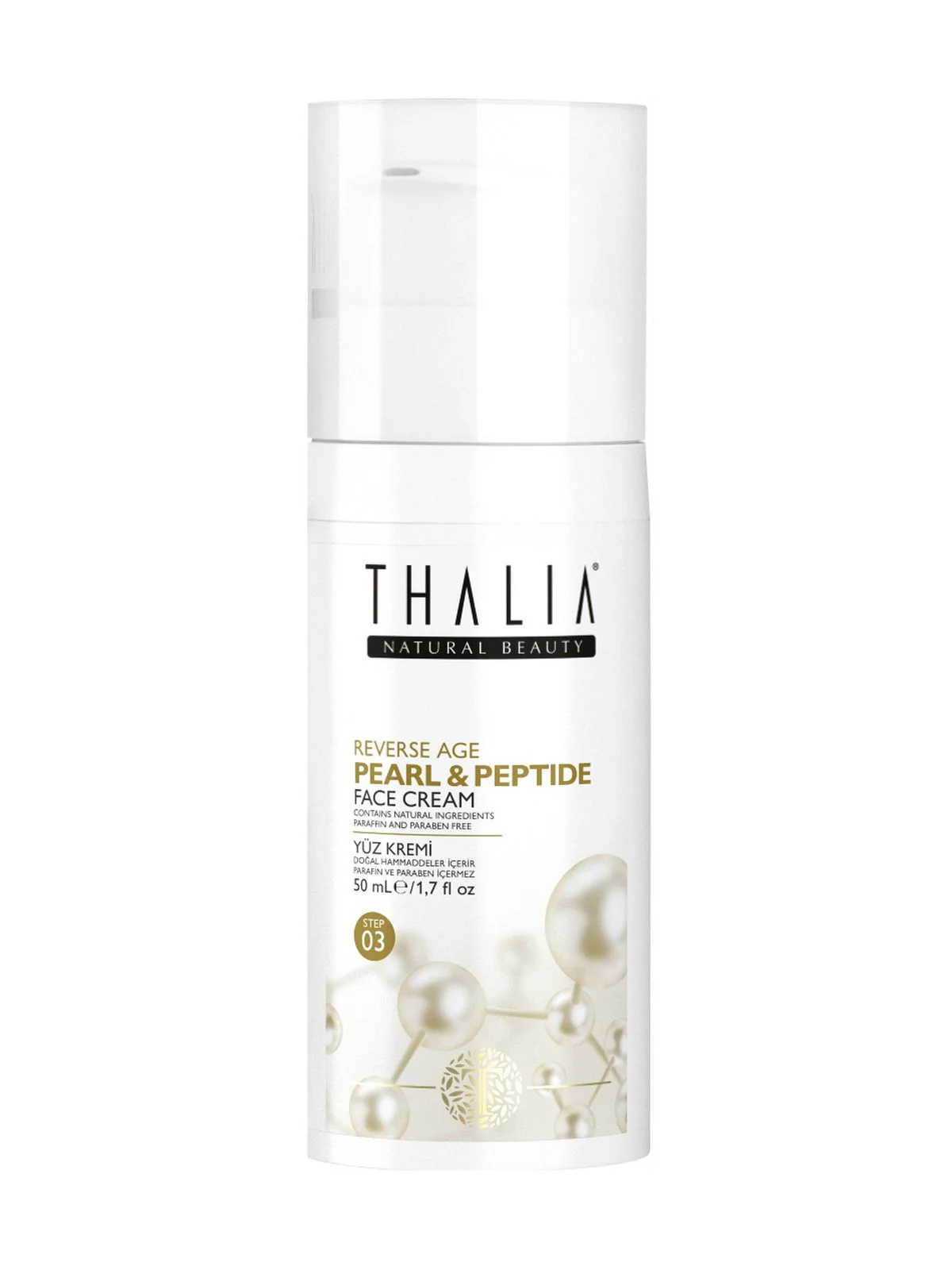 THALIA Pearl & Peptide Reverse Age Face Cream Крем антивозрастной для лица, 50 мл