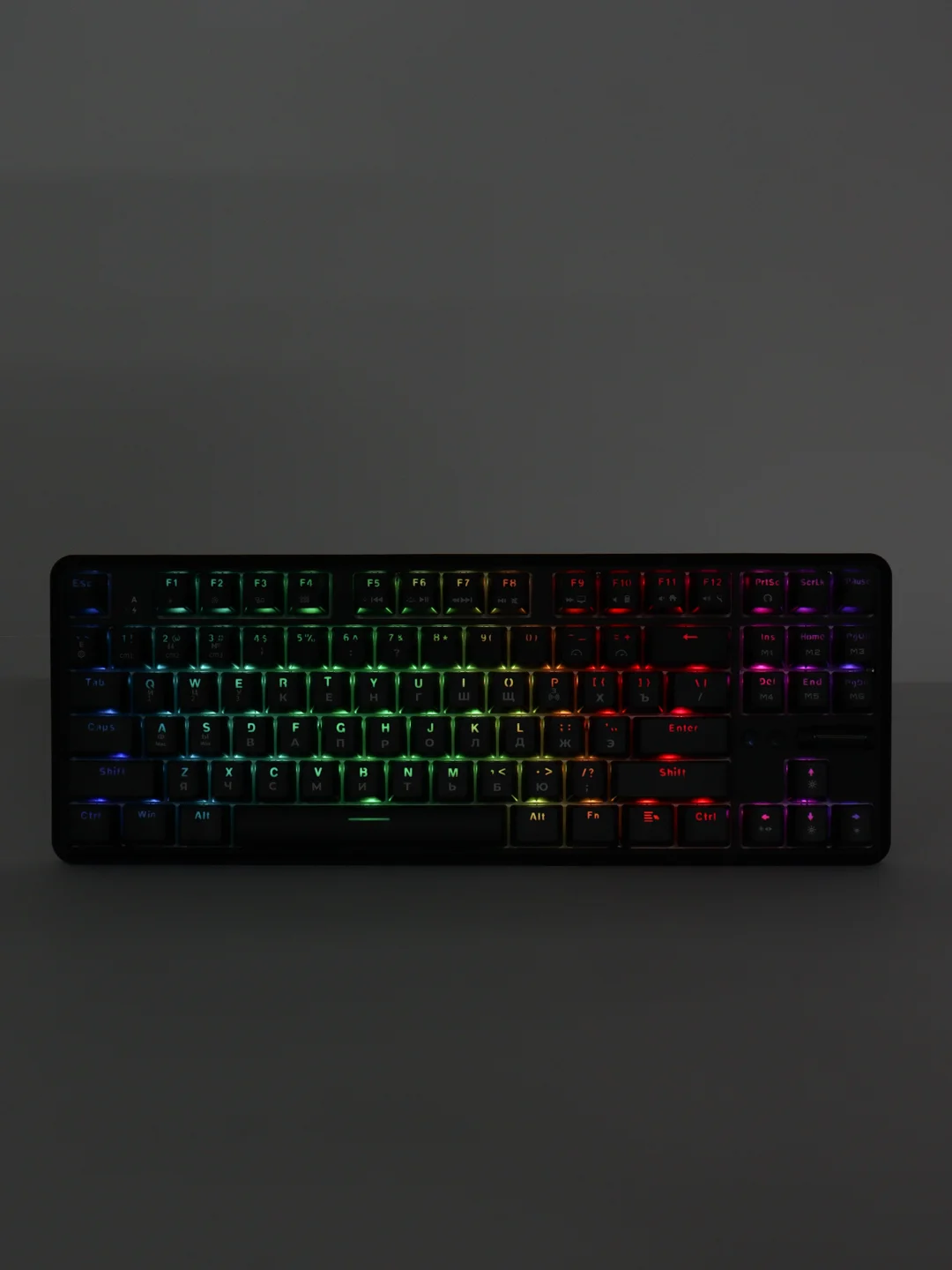Клавиатура беспроводная, проводная A-Jazz K870T, Brown Switch, чёрная