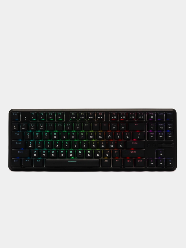 Клавиатура беспроводная, проводная A-Jazz K870T, Brown Switch, чёрная