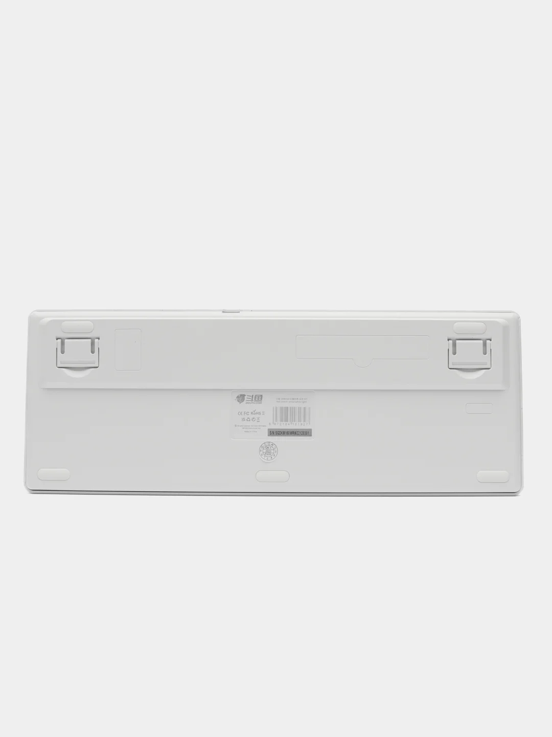 Белый клавиатура проводная A-Jazz Douyu DKM160, Red Switch, белая