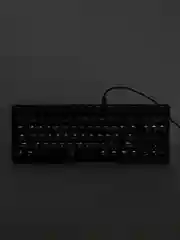 Черный клавиатура проводная A-Jazz Douyu DKM160, Red Switch, белая