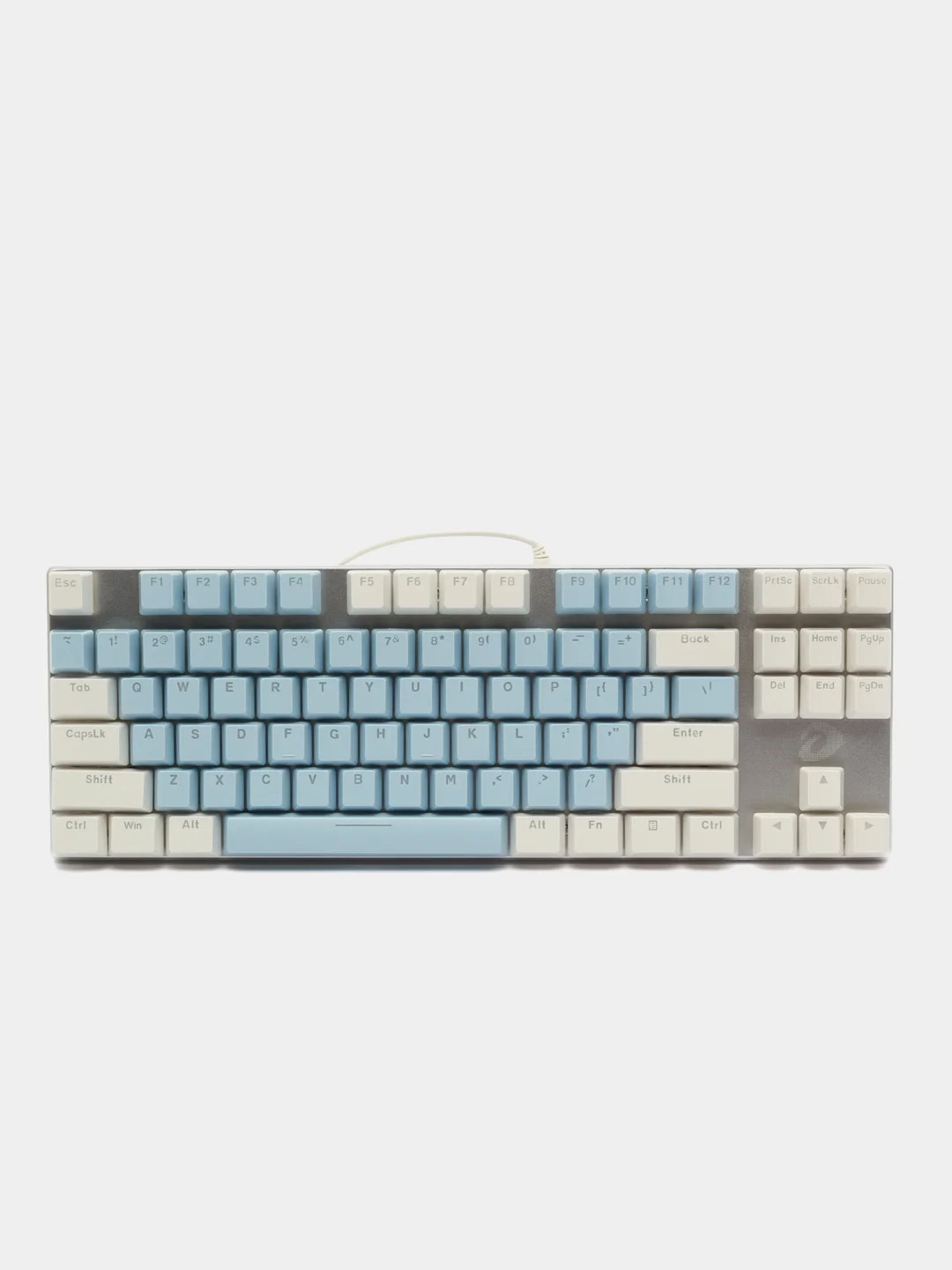 Клавиатура проводная DAREU EK815, Blue Switch, голубая-белая