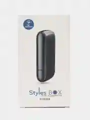 Черный портсигар с электрической зажигалкой, зарядка от USB