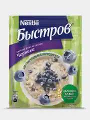Каша Быстров Черника, овсяная, 17 штук по 40 г