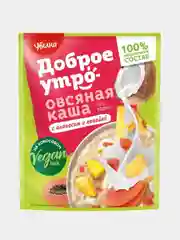 Каша овсяная Увелка, на основе кокосового напитка, с ананасом и папайей, 20 штук по 40 г