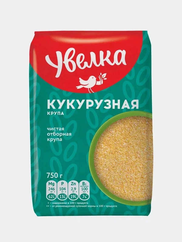 Крупа кукурузная Увелка, 750 г