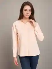 Белый рубашка женская базовая классическая офисная