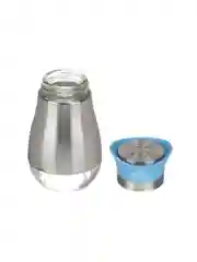 Солонка 10,5х5,2 см, стекло, нержавеющая сталь