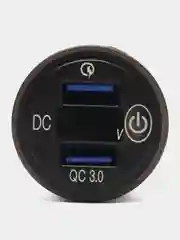 Красный usb вместо прикуривателя с вольтметром
