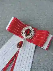 Бордовый комплект школьный - брошь + банты на резинках. 3 цвета