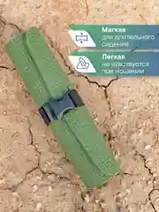 Оливковый сиденье туристическое с карабином, 27 х 40 х 0,7 см, ВИЛИНА