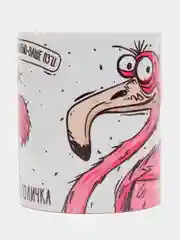 Кружка сувенирная, подарочная, с принтом " Птичка - алкоголичка "