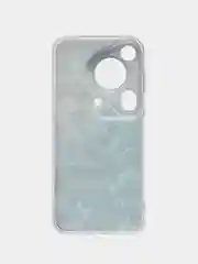 Бирюзовый чехол на Huawei Pura 70 Ultra / Хуавей Пура 70 Ультра прозрачный, с рисунком