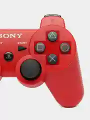Красный джойстик пс3, контроллер Sony PS3, джойстик на сони пс3