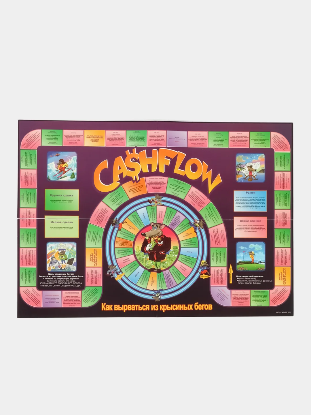 Настольная игра Cashflow денежный поток крысиные бега финансовая игра Роберта Кейосаки