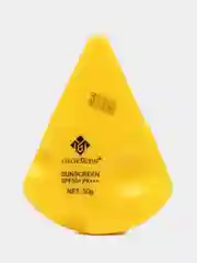 Желтый солнцезащитный крем для лица, SPF 50