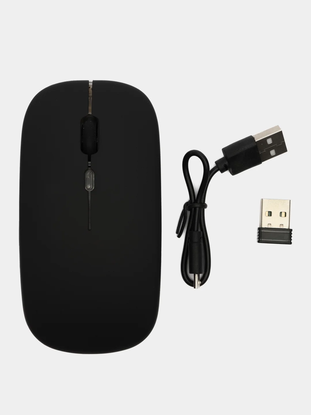 Черный беспроводная мышь со встроенным аккумулятором ультратонкая, Bluetooth