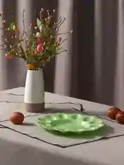 Блюдо пасхальное для яиц и кулича, пластик, d23 см, 3 цвета
