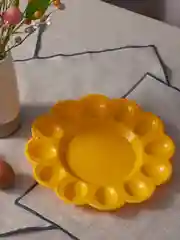 Блюдо пасхальное для яиц и кулича, пластик, d23 см, 3 цвета