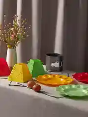 Блюдо пасхальное для яиц и кулича, пластик, d23 см, 3 цвета