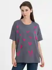 Серый женская футболка с рисунком