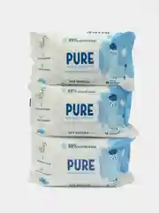 Влажные салфетки Свежая нота Pure, для новорожденных, 3 х 120 шт, 360шт