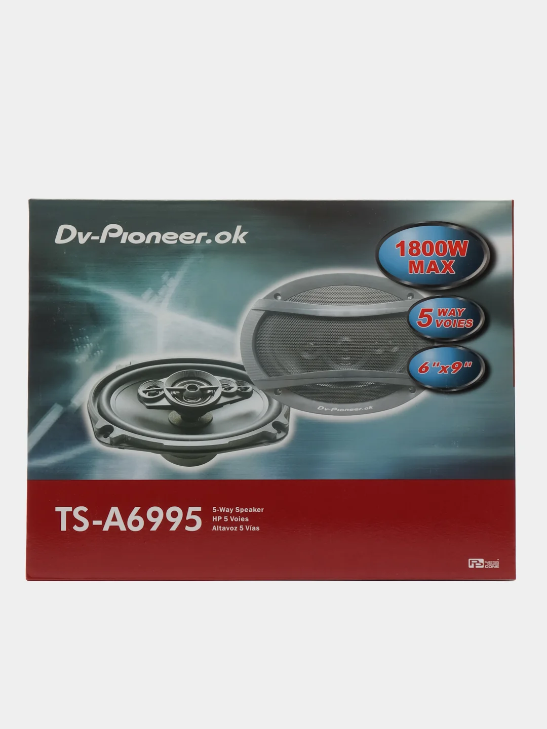 Автомобильные колонки Pioneer TS-A6995, 2 шт, 160 мм*240 мм, 6*9 дюймов, 1800 Вт