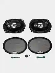 Серый автомобильные колонки Pioneer TS-A6999S, 1000 Вт, 2 штуки и TS-A6998А, 1200 Вт