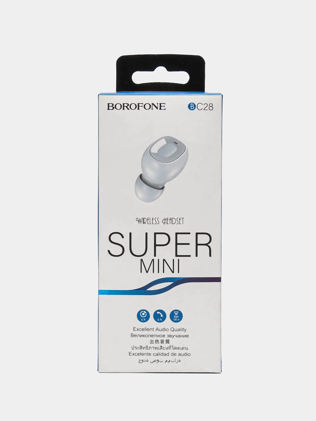 Белый bluetooth гарнитура Borofone BC28