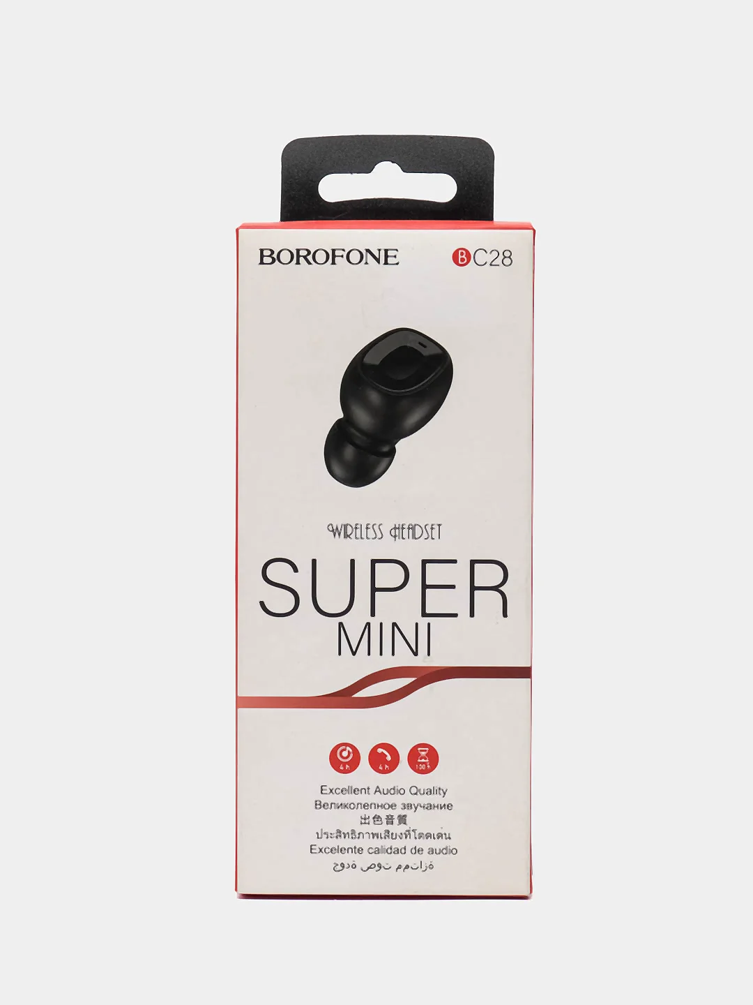 Черный bluetooth гарнитура Borofone BC28
