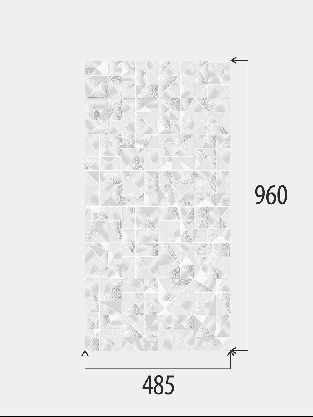 3D стеновые панели декоративные ПВХ 960х485 мм Азур, 15 штук