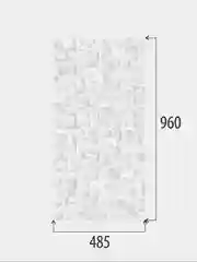 3D стеновые панели декоративные ПВХ 960х485 мм Азур, 15 штук