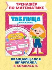 Таблица умножения с крутящейся шпаргалкой для девочек. Тренажёр по математике. Проф-Пресс