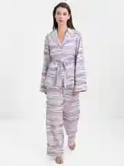 Фиолетовый женский домашний костюм двойка