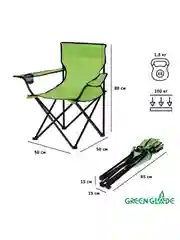 Зеленый кресло стул складное туристический Green Glade M1103
