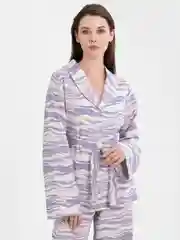 Фиолетовый женский домашний костюм двойка