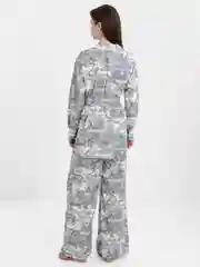 Серый женский домашний костюм двойка