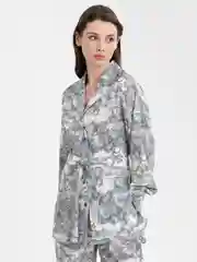 Серый женский домашний костюм двойка