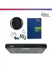 Черный вытяжка кухонная "making Оasis everywhere" PO-60В