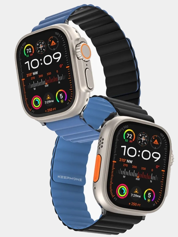 Двухсторонний силиконовый ремешок Apple Watch Ultra /Ultra 2 /42-44-45 мм