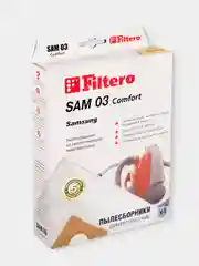 Мешки-пылесборники Filtero SAM 03 Comfort для пылесосов SAMSUNG, синтетические, 4 штуки