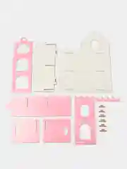 Розовый кукольный домик Лол 32
