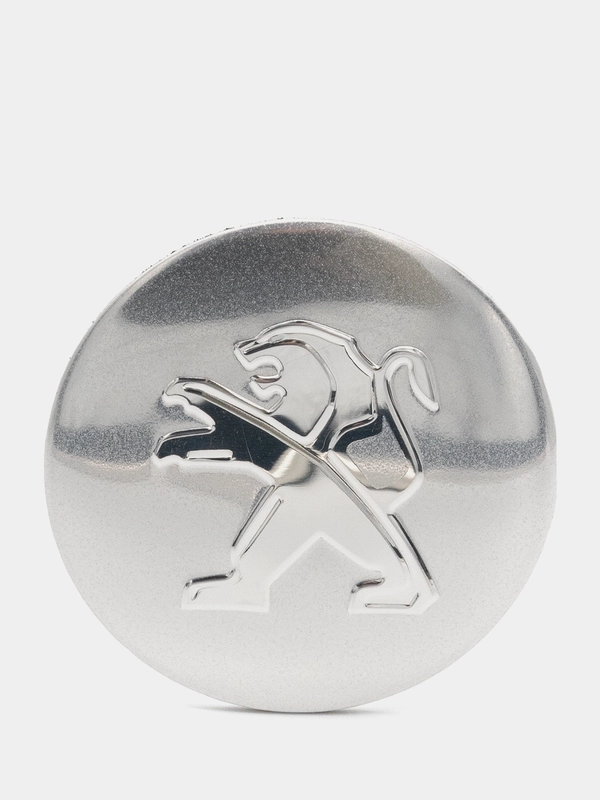 Наклейки на диски, колпаки Peugeot Пежо сферические, изогнутые, 56 мм, 4 штуки