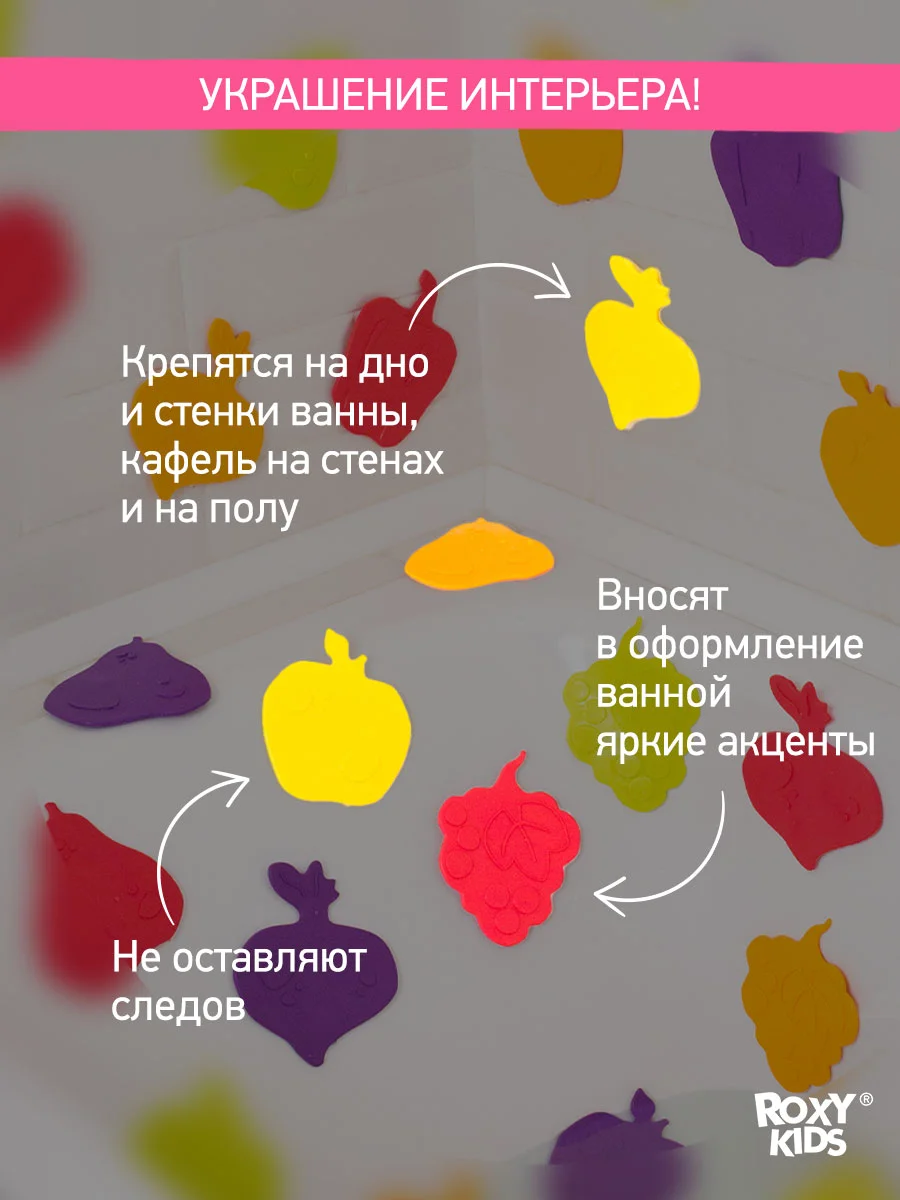 Синий мини коврики для ванной на присосках