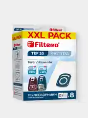 Мешки-пылесборники Filtero TEF 20 XXL Pack ЭКСТРА для пылесосов, синтетические, 8 штук