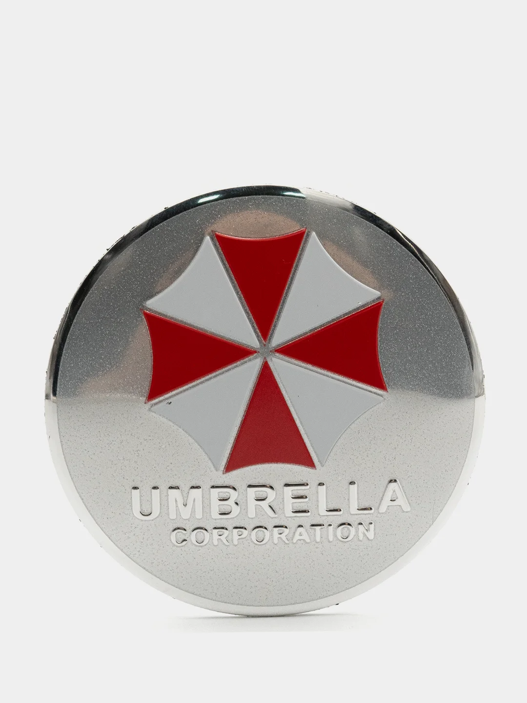 Серебряный наклейки на диски, колпаки Umbrella Corporation, изогнутые Амбрелла, 4 штуки