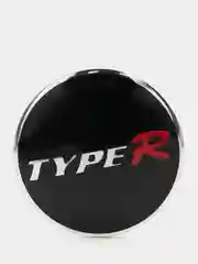 Наклейки на диски, колпаки Honda Civic Type R сферические, изогнутые, 56 мм, 4 штуки