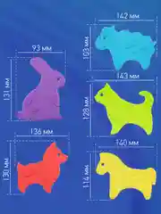 Алый мини коврики для ванной на присосках